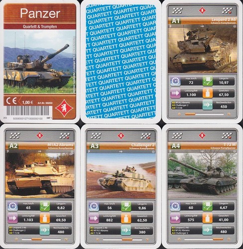 Tedi spielkarten panzer 2013 - tedi,