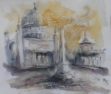 Aquarell,Tusche, Original