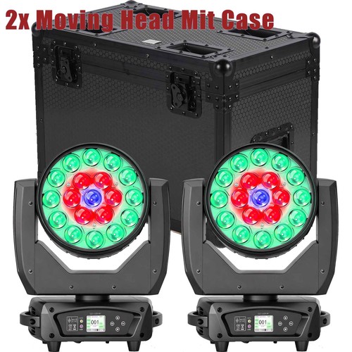 Led zoom beam wash - 2x, moving