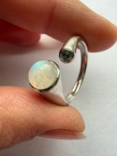 925 Silber Ring Gr. 60 offen