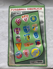 WIMPEL   FUSSBALL - OBERLIGA der DDR   Fußballmeister , Pokalsieger  1987 / 1988