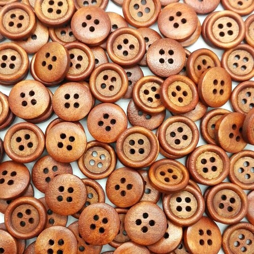 12mm tracht holzknöpfe - 12mm,