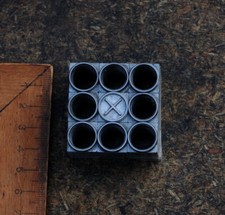 Vignetten Stempel Bleiornamente Handsatz Stempel abstrakt geometrisch Schmuck.