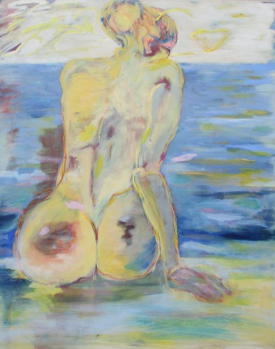 Akt nude frau - frau, meer