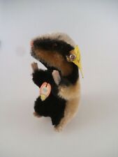 Rarität: Steiff Dachs Diggy 4310,00 mit "Knopf-Fehlstanzung" KFS 10cm 1959 -1966