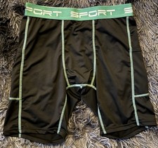 Boxershorts Herren Größe M Sport Schwarz/Grün