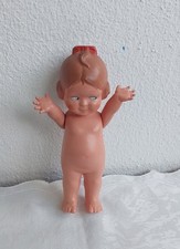 Schildkröt Celluloid Stand Puppe Mädy  17cm, mit Tolle-rote Schleife +Aua