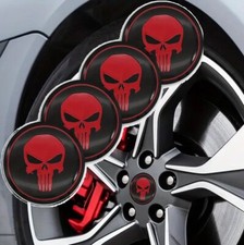 4x Nabendeckel Totenkopf