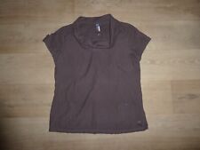 CECIL Bluse Schlupfbluse Tunika Hängerchen Kurzarm Braun Gr.L **NEU** IB