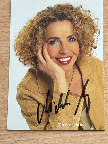 Michaela may autogrammkarte - michaela,