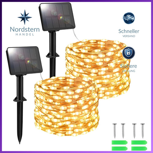 Solar lichterkette außen - solar,