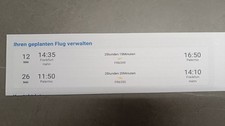 2 Flugtickets nach Palermo Hin