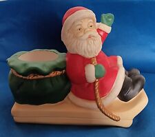 PartyLite Teelichthalter "WEIHNACHTSMANN auf SCHLITTEN" Porzellan VINTAGE-X-mas*