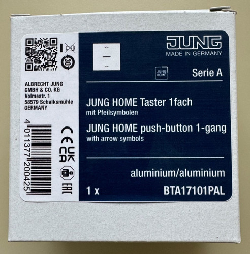 Jung taster 1fach 17101 p - taster,