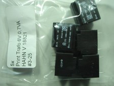5x  Print Trafo 6V  0,7VA HAHN