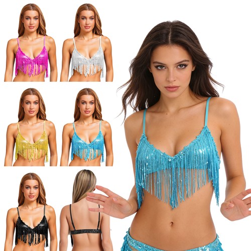 Damen glitzer bauchtanz top - damen,