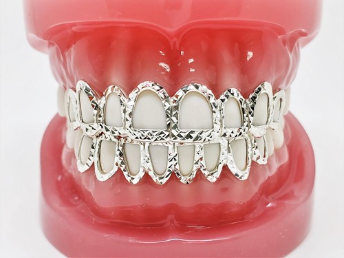Open face custom grillz - face,