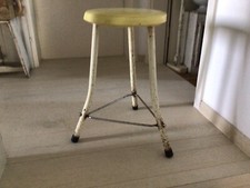 Alter Hocker Metall Shabby Holland Brocante Vintage Landhaus Industriestil Deko