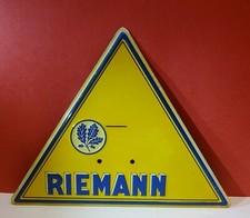 Original altes RIEMANN Fahrrad Laternen Karbidlampe Blechschild Rarität VORKRIEG