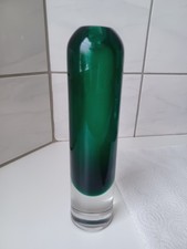 Grüne Sommerso Vase aus