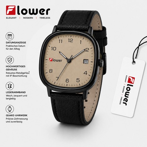 Flower herren uhr geschenk - flower,