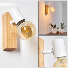 Retro Flur Strahler Holz/weiß