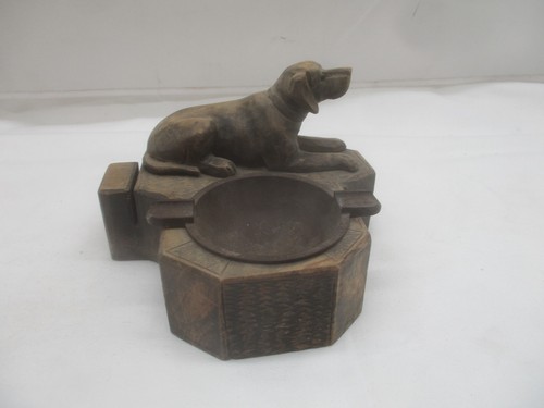 Aschenbecher holz figur - aschenbecher,