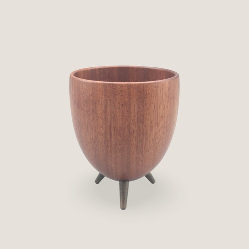 Teak holz schale mit messing - schale,