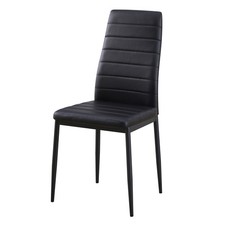Polsterstuhl - schwarz -