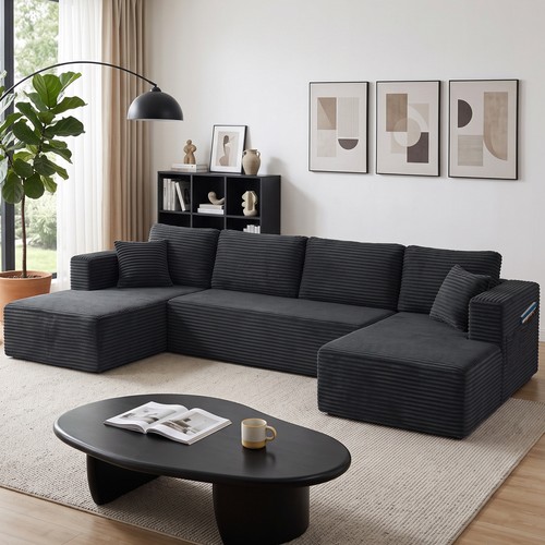 Homcom modulares form sofa - modulares, u-form