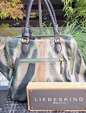 Liebeskind Shopper Kayla multicolored Snake Print grün/schwarz/beige TOP Zustand