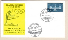 Brief Karlsruhe Pferdturnen Pauschenpferd Olympia München 1972 ..... p1