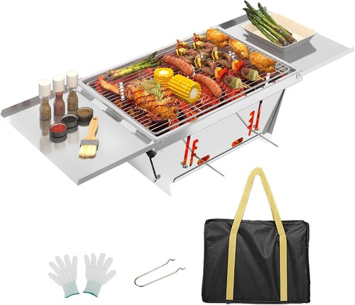 Klappgrill aus edelstahl - klappgrill,