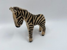 Steiff Zebra gestreift Stofftier Figur klein ca. 12 cm vintag