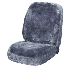 Lammfellbezug echt Lammfell 1er Sitzbezüge universal sitzbezug silber AS7335sb