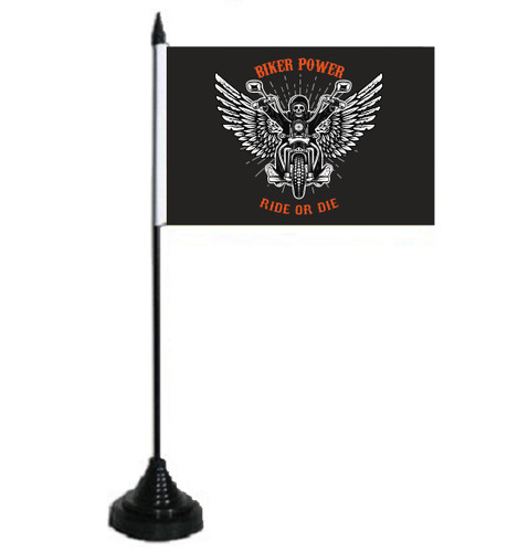 Tischflagge biker power angel - biker,