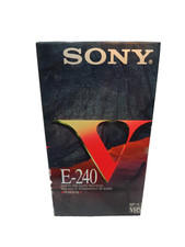 Sony Premium E-240 VHS Videokassette Neu Folie 240 Min Aufnahme Leerkassette