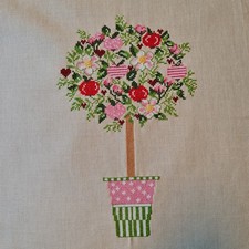 Apfelbäumchen Stickbild