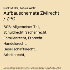 Aufbauschemata Zivilrecht /