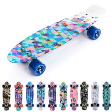 Skateboard Kinder Retro Mini Cruiser Kickboard Rollen Kinder Skate Junge Board