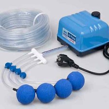 AquaForte V-10 Belüfter komplett  Set, Teich Aquarium Hailea Belüftungsset Koi