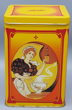 MAGGI Blechdose Retro 'Frau mit Maggiflasche' ca. 11 x 11 x 16,5 cm hoch gut