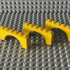 Lego 3307 Rundsteine Bogen 1x6x2 Gelb  3 Stück (17)