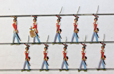 Zinnflachfiguren: historische Figuren , Engländer? in sehr schöner Bemalung