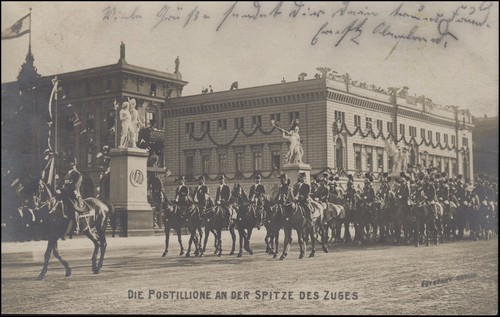 Ansichtskarte die postillione - ansichtskarte,
