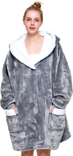 Sherpa hoodie sweatshirt decke - sherpa,