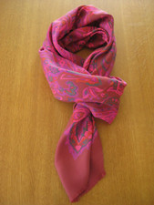 Seidentuch Tuch rosa  140 cm x 140 cm