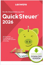 Lexware QuickSteuer 2026  Steuererklärung 2025 / ESD Download