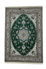  Wunderschöner Perserteppich  Nain mit Seide ( 244 X 168 cm ) Orientteppich  Neu