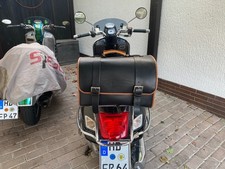 VESPA GTS GTV LX ORIGINAL VESPA TOPCASE ECHT LEDER KOFFER NP 479,99 € NEUWERTIG